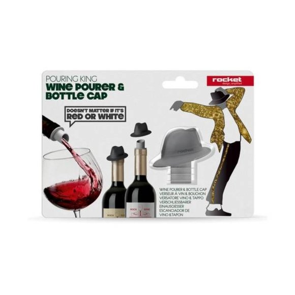 Wine Pourer and Stopper Top Hat 2 Pack - Picture 2 of 4